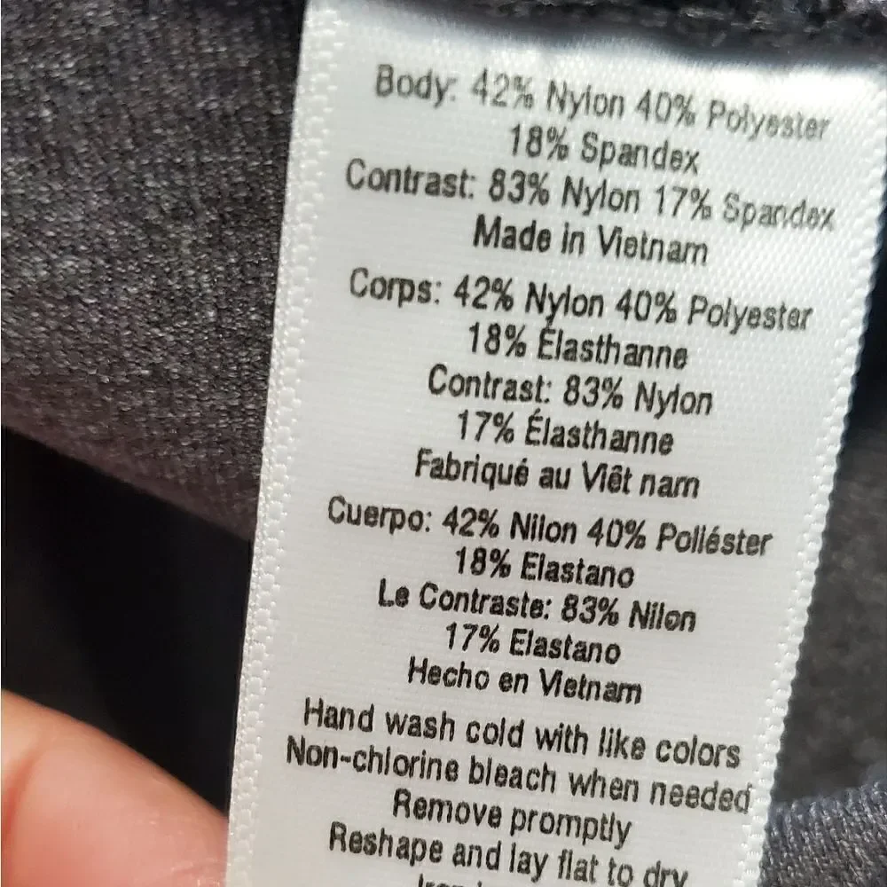 Alo Charcoal Gray Moto Leggings